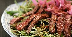 The Real Food Academy Tampa Vietnamese beef salad. 