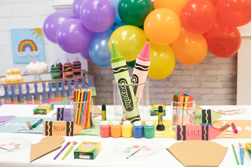 A craft birthday party, inspired by The Real Food Academy.